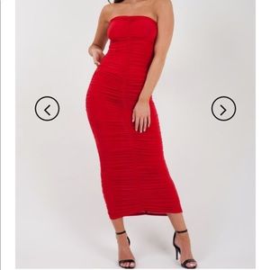 NWT Ruched Maxi Dress 🏷
